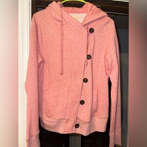 HOLLISTER PINK JACKET SIZE LARGE-ONLY WORN ONCE!